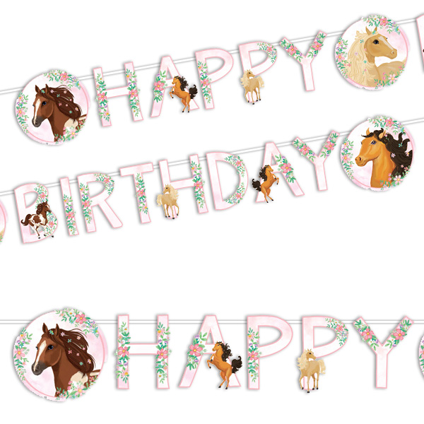Buchstabenkette "Beautiful Horses", 1,4m lang Buchstabenkette "Beautiful Horses", 1,4m lang von Amscan