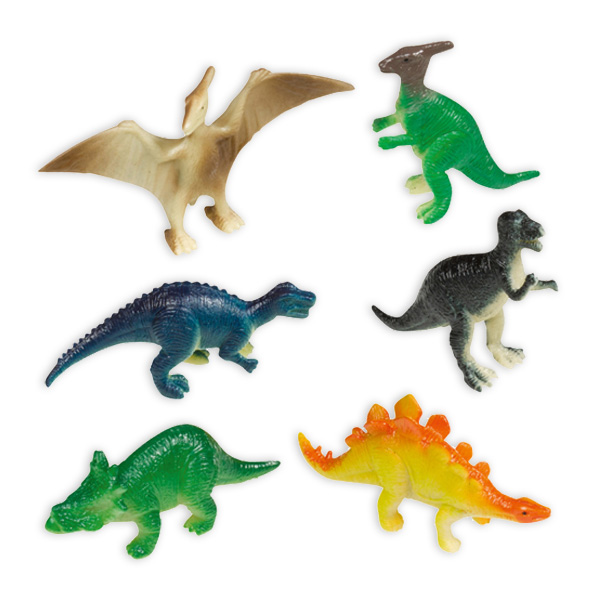 Dinosaurier Spielfiguren im 8er Pack, 6-7cm von Amscan