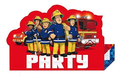 (8) Fireman Sam Invites & Envelopes (8) Fireman Sam Invites & Envelopes von amscan