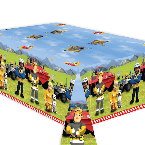 Feuerwehrmann Sam Papier-Tischdecke, für Feuerwehrparty, 1,2m x 1,8m Feuerwehrmann Sam Papier-Tischdecke, für Feuerwehrparty, 1,2m x 1,8m