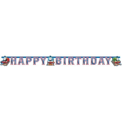 Amscan 552163 - Partykette Happy Birthday Thomas und seine Freunde, Papier, 184 x 15,5 cm, Girlande, Hängedekoration, Geburtstag Amscan 552163 - Partykette Happy Birthday Thomas und seine Freunde, Papier, 184 x 15,5 cm, Girlande, Hängedekoration, Geburtstag von amscan