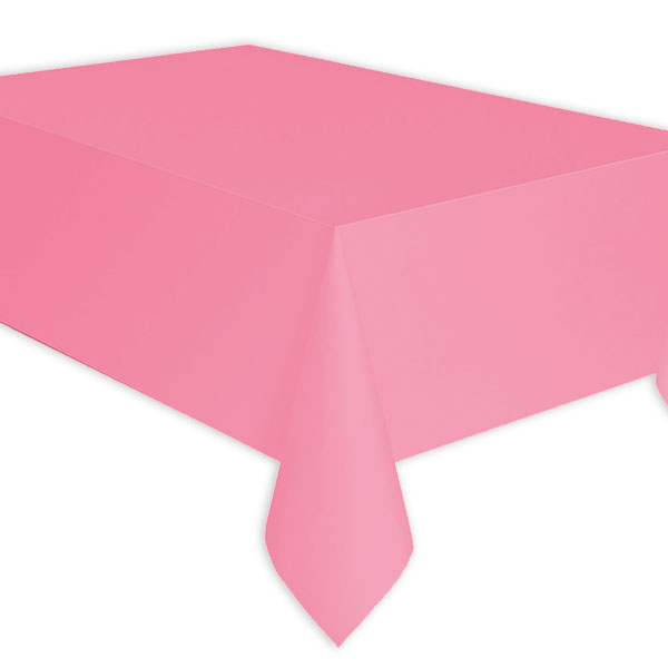 Papier-Tischdecke in rosa, 137cm x 274cm von Amscan