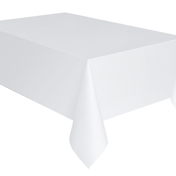 Papier-Tischdecke in weiß, 137cm x 274cm von Amscan