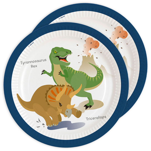 Partyteller mit Dinosauriermotiv, 8er Pack, Ø 23cm Partyteller mit Dinosauriermotiv, 8er Pack, Ø 23cm von Amscan