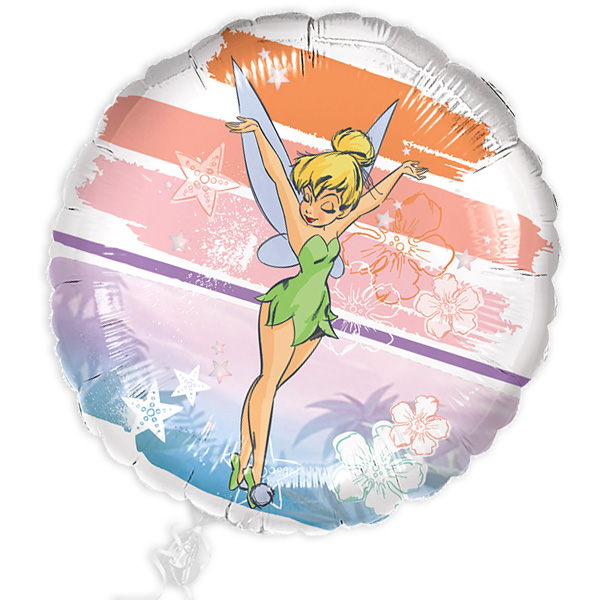Tinkerbell Folienballon, heliumgeeignet, Ø 43cm Tinkerbell Folienballon, heliumgeeignet, Ø 43cm