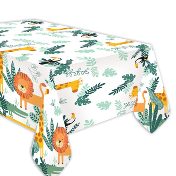 Tischdecke mit Wildtier-Motiven, 1,2m x 1,8m Tischdecke mit Wildtier-Motiven, 1,2m x 1,8m von Amscan