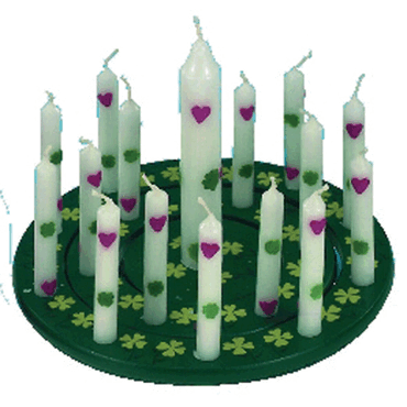 amscan Geburtstagskerzen - mit Glücksymbolen 10 Stück mit 1 Lebenslich von Amscan