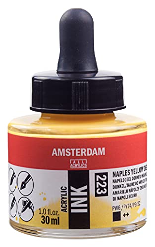 Amsterdam 17202230 Acryl-Tinte, tiefes Neapel-Gelb, 30 ml Amsterdam 17202230 Acryl-Tinte, tiefes Neapel-Gelb, 30 ml von Amsterdam