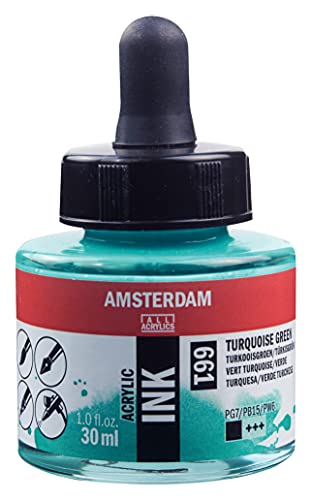 Amsterdam 17206610 Acrylfarbe, Türkis Grün, Einheitsgröße, 30 milliliter von Amsterdam