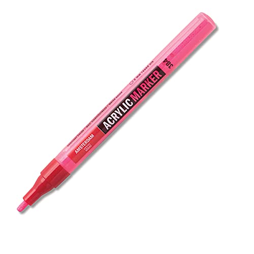 Amsterdam Acrylic Marker - 2 mm - Reflexrosa 384 - geruchsneutral, auf Wasserbasis, wasserfest - reversible, austauschbare Feder - für Leinwand, Papier, Holz, Stein, Zement Amsterdam Acrylic Marker - 2 mm - Reflexrosa 384 - geruchsneutral, auf Wasserbasis, wasserfest - reversible, austauschbare Feder - für Leinwand, Papier, Holz, Stein, Zement von Amsterdam