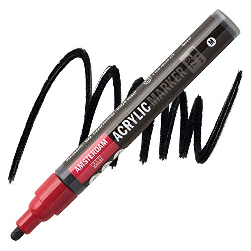 Amsterdam Acrylic Marker - 4 mm Oxidschwarz 735 - Opaker, lichtechter, wasserbasierter Stift zum Malen, Basteln und Skizzieren Amsterdam Acrylic Marker - 4 mm Oxidschwarz 735 - Opaker, lichtechter, wasserbasierter Stift zum Malen, Basteln und Skizzieren von Amsterdam