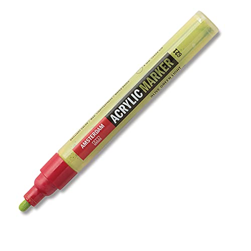 Amsterdam Acrylic Marker - Olivgrün hell 621-4 mm Feder - halbdeckend - lichtecht - auf Wasserbasis - hochwertiges Pigment - vielseitiger Kunststift Amsterdam Acrylic Marker - Olivgrün hell 621-4 mm Feder - halbdeckend - lichtecht - auf Wasserbasis - hochwertiges Pigment - vielseitiger Kunststift von Amsterdam