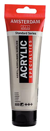 Royal Talens Amsterdam Standard Acrylfarbe, 120 ml-Silver von Amsterdam