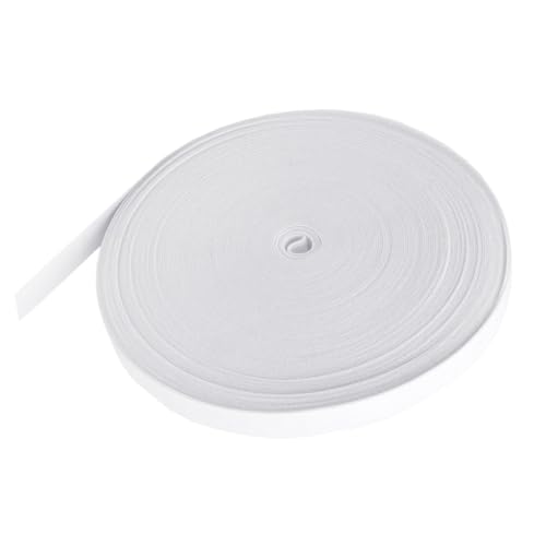 Amtvuzy Weißes Gummiband, 1,27 cm, 13,7 m, 13,7 m, elastisches Band, Stretchband, hohe Elastizität, Strick-Gummiband zum Nähen von Kleidung, Hosen, Gürteln, Hosenträgern, Spannbettlaken, Schuhen oder Amtvuzy Weißes Gummiband, 1,27 cm, 13,7 m, 13,7 m, elastisches Band, Stretchband, hohe Elastizität, Strick-Gummiband zum Nähen von Kleidung, Hosen, Gürteln, Hosenträgern, Spannbettlaken, Schuhen oder von Amtvuzy