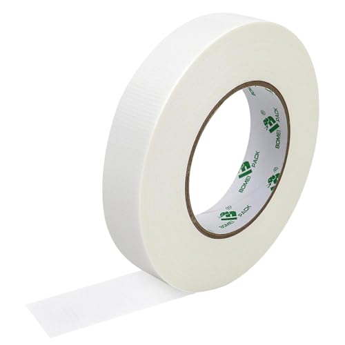 Amusingtao Klebeband Weiß, 25mm X 50m Gewebeband, Stark Gewebeklebeband Stärke Duct Tape Wasserfest, für Reparaturen, Heimwerken, Basteln Amusingtao Klebeband Weiß, 25mm X 50m Gewebeband, Stark Gewebeklebeband Stärke Duct Tape Wasserfest, für Reparaturen, Heimwerken, Basteln von Amusingtao