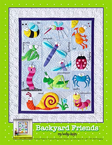 Amy Bradley Designs ABD294 Backyard Friends Quilt Pattern Steppmuster, Stoff, Grün, Blau, Rosa, Gelb Amy Bradley Designs ABD294 Backyard Friends Quilt Pattern Steppmuster, Stoff, Grün, Blau, Rosa, Gelb von Amy Bradley Designs