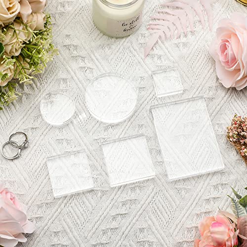 6 Stück Acrylblöcke, transparente Stempelblöcke, Werkzeuge, Acryl-Display-Schmuckständer, Acryl-Sockelblöcke, Ring, Vitrinen-Halter, Basis, flache Lay-Fotografie, Requisiten, Hochzeit für 6 Stück Acrylblöcke, transparente Stempelblöcke, Werkzeuge, Acryl-Display-Schmuckständer, Acryl-Sockelblöcke, Ring, Vitrinen-Halter, Basis, flache Lay-Fotografie, Requisiten, Hochzeit für von Amyhill