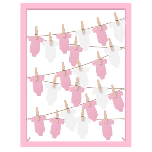 Amyhill Babyparty-Gästebuch-Alternativen-Set zum Selbermachen, Geschlechtsoffenbarung, Babyparty-Dekorationen mit blauem Holz-Bilderrahmen, Andenken, Stoffförmige Karte für 60 Gäste, Party-Aktivität Amyhill Babyparty-Gästebuch-Alternativen-Set zum Selbermachen, Geschlechtsoffenbarung, Babyparty-Dekorationen mit blauem Holz-Bilderrahmen, Andenken, Stoffförmige Karte für 60 Gäste, Party-Aktivität von Amyhill