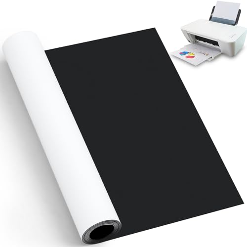 Amylove Bedruckbare Magnetbögen, 30,5 cm x 1,8 m, Magnetpapier, blanko, magnetische Blätter, Rolle, nicht klebende Rückseite, 30 mm dick, für Tintenstrahldrucker, Foto, Basteln, Basteln von Amylove