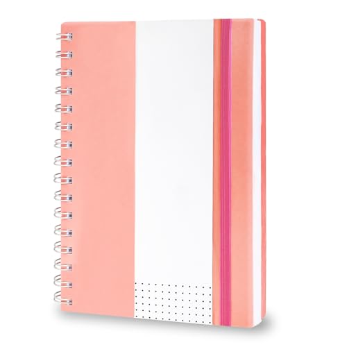 Amythe Notizbuch A5 Gepunktet, Notizblock 150 Blat/300 Seiten, Spiralblock Tagebuch Schreibheft A5, Vielseitiges Notizblock Collegeblock für Schule, Beruf, Alltag, Rosa Amythe Notizbuch A5 Gepunktet, Notizblock 150 Blat/300 Seiten, Spiralblock Tagebuch Schreibheft A5, Vielseitiges Notizblock Collegeblock für Schule, Beruf, Alltag, Rosa von Amythe