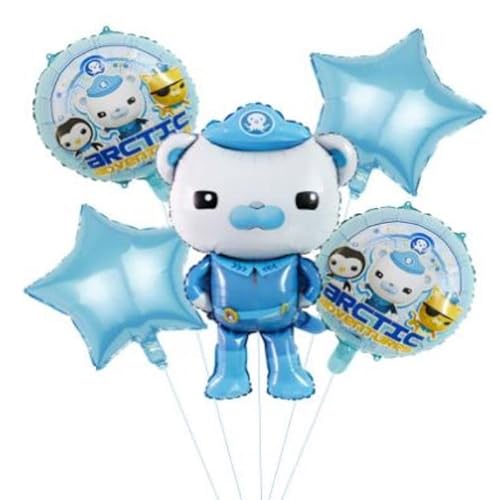 5 Stück Octonauten-Luftballons, Geburtstagsparty-Zubehör für Kinder, Mottoparty-Dekorationen 5 Stück Octonauten-Luftballons, Geburtstagsparty-Zubehör für Kinder, Mottoparty-Dekorationen von Amzberks