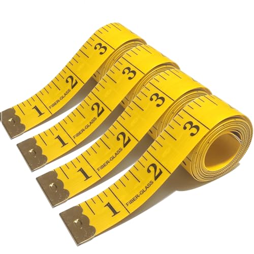 4 Bände Maßband Körpe, 200cm/79 Zoll Schneidermaßband Doppelseitige Measuring Tape Flexible Bandmaß Massband Schneider Mit Knopf Umfangmaßband 4 Bände Maßband Körpe, 200cm/79 Zoll Schneidermaßband Doppelseitige Measuring Tape Flexible Bandmaß Massband Schneider Mit Knopf Umfangmaßband von AnaTI