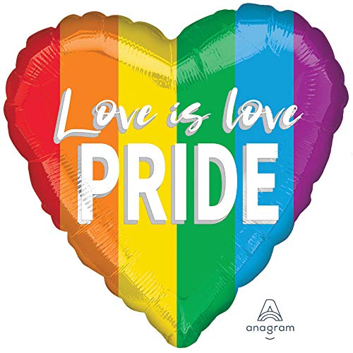 43,2 cm großer Herzballon "Love is Love Pride" 43,2 cm großer Herzballon "Love is Love Pride" von Anagram