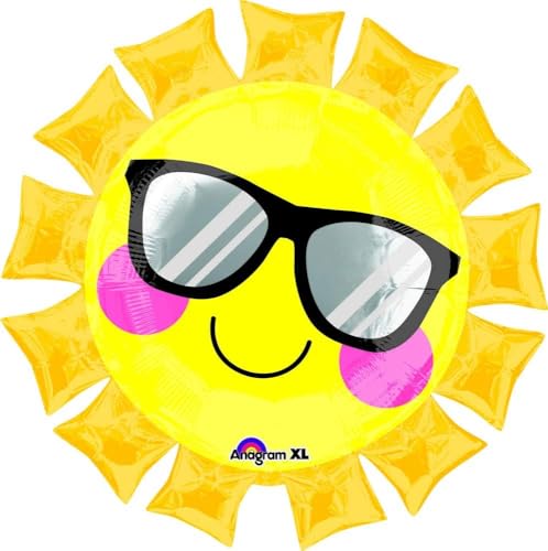 Amscan 3504201 Folienballon Smiling Sun on Fun Shades, Gelb, 68 x 68 cm Amscan 3504201 Folienballon Smiling Sun on Fun Shades, Gelb, 68 x 68 cm von Anagram