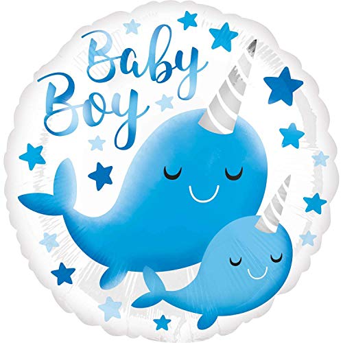 Amscan 3963401 - Standard Folienballon Baby Boy, 43 cm, für Helium & Luft, Jungen, Baby-Party, Geburt, Mitbringsel, Helium-Ballon Amscan 3963401 - Standard Folienballon Baby Boy, 43 cm, für Helium & Luft, Jungen, Baby-Party, Geburt, Mitbringsel, Helium-Ballon von Anagram