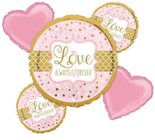 Amscan International 10118383 Folienballon, Gruppe, Blumenstrauß: funkelnde Hochzeit Amscan International 10118383 Folienballon, Gruppe, Blumenstrauß: funkelnde Hochzeit von Anagram