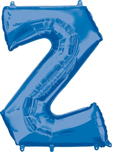 Anagram 35451 Buchstabe Z Folie Party-Luftballons, Aluminium, blau Anagram 35451 Buchstabe Z Folie Party-Luftballons, Aluminium, blau von amscan