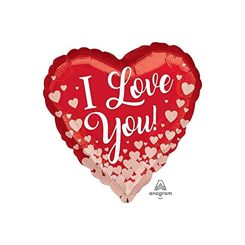 Anagram Palloncino I Love You in Pizzo Cuore 23-58cm. 1pz von Anagram