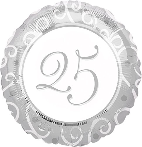 Folienballon * 25 JAHRE SILBER * // Glückwünsche fünfundzwanzig Jahre silberne Hochzeit Folien Ballon Party Helium Deko Ballongas Folienballon * 25 JAHRE SILBER * // Glückwünsche fünfundzwanzig Jahre silberne Hochzeit Folien Ballon Party Helium Deko Ballongas von Anagram