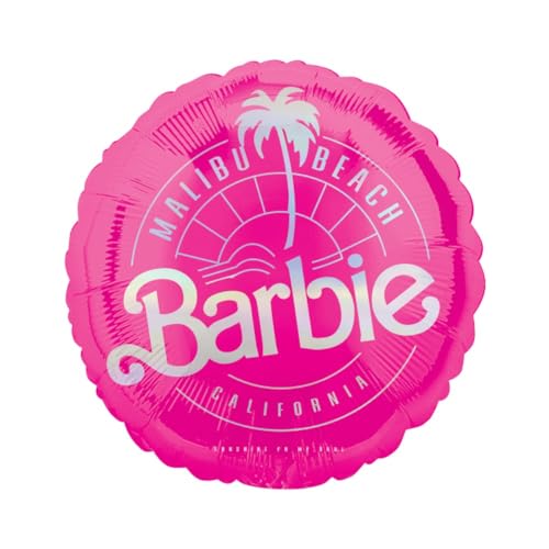 Folienballon * BARBIE - MALIBU BEACH * als Deko für Geburtstag und Party | 43cm groß | Pink Rosa Mädchen Kinder Kindergeburtstag Partydeko Luftballons von Anagram