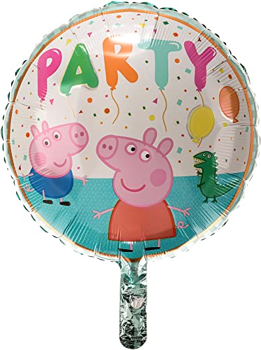 Standard Peppa Pig Folienballon S60 verpackt 43 cm von amscan