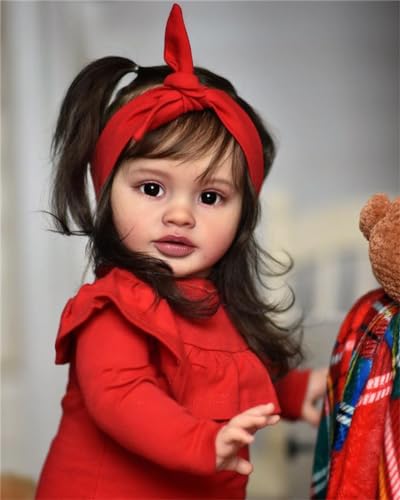 Anano Große Reborn Toddler 26 Zoll Realistische Babypuppe Reborn Baby Mädchen Stehendes Lebensechte Babypuppen Junge Lebensgroße Puppe Wie Echtes Baby Mit Roter Kleidung Anano Große Reborn Toddler 26 Zoll Realistische Babypuppe Reborn Baby Mädchen Stehendes Lebensechte Babypuppen Junge Lebensgroße Puppe Wie Echtes Baby Mit Roter Kleidung von Anano