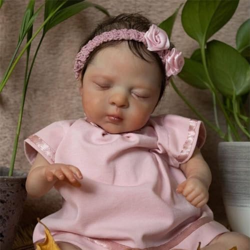 Anano Reborn Baby Mädchen- 10 Zoll Weicher Körper Reborn Puppen Lebensechte Babypuppen Newborn Baby Puppe Mit Kleidung Und Spielzeug Zubehör Geschenk Für Kinder von Anano