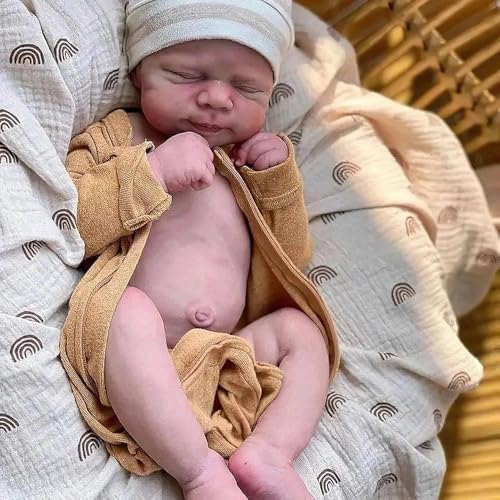 Anano Reborn Puppe Pascale Lebensechte Babypuppen 45cm 18 Zoll Vollsilikon Baby Junge Mit Kleidung Und Zubehör von Anano