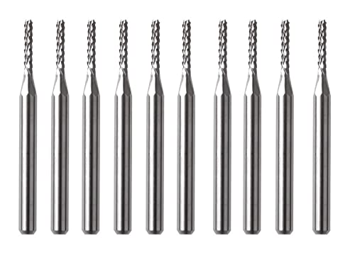 Anawakia 10 Stück Hartmetall-Fräser, fein Mill Gravur, Bits Skulptur, Bohrmaschine, Schneidemesser (1,9 mm) von Anawakia