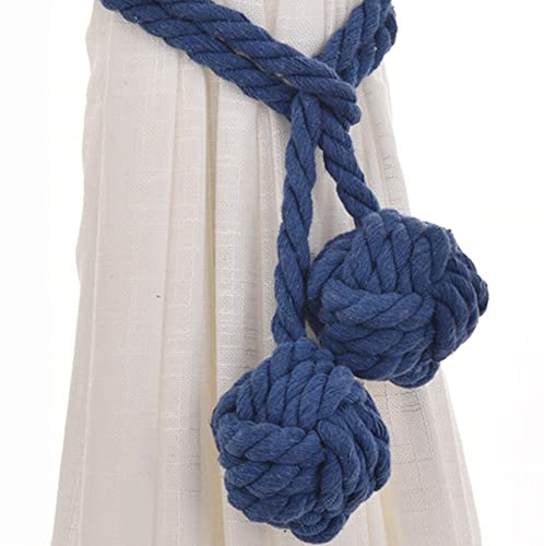 Anawakia 2 Stück Vorhang Zugband Gardine Gardinenhalter Vorhanghalter Raffhalter Holdback Gebinde Tie Band (Blau) von Anawakia
