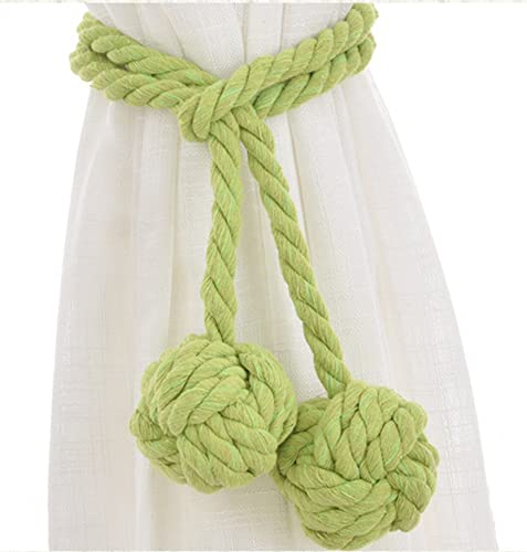Anawakia 2 Stück Vorhang Zugband Gardine Gardinenhalter Vorhanghalter Raffhalter Holdback Gebinde Tie Band (Grün) von Anawakia