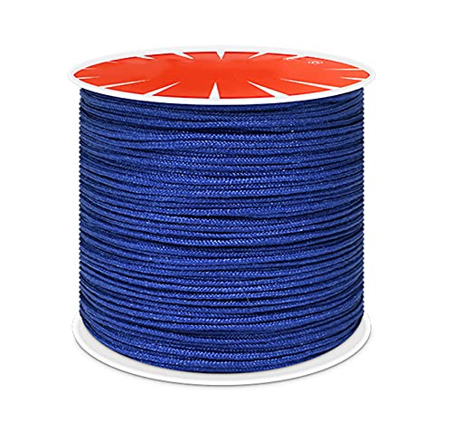 Anawakia Nylonband Kordel Nylonschnur 100 m x 0,8 mm Nylon Trim Kordel Nylon-Handstrickschnur-Sickenfaden für DIY Halskette Schmuckherstellung (Blau) von Anawakia