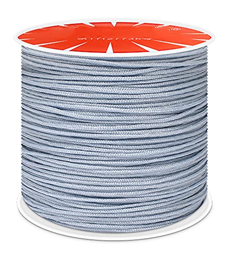 Anawakia Nylonband Kordel Nylonschnur 100 m x 0,8 mm Nylon Trim Kordel Nylon-Handstrickschnur-Sickenfaden für DIY Halskette Schmuckherstellung (Hellblau) von Anawakia