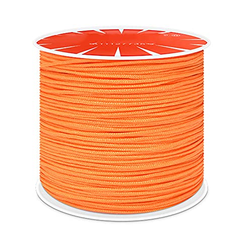 Anawakia Nylonband Kordel Nylonschnur 100 m x 0,8 mm Nylon Trim Kordel Nylon-Handstrickschnur-Sickenfaden für DIY Halskette Schmuckherstellung (Orange) von Anawakia