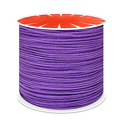 Anawakia Nylonband Kordel Nylonschnur 100 m x 0,8 mm Nylon Trim Kordel Nylon-Handstrickschnur-Sickenfaden für DIY Halskette Schmuckherstellung (Violett) von Anawakia