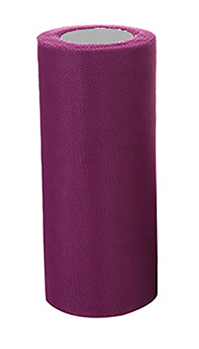 Anawakia Tüll RolleTüllband Tüll Dekostoff Tischband Dekoband Tüllnetz für Kleidung Deko Hochzeit Party (Fuchsie) von Anawakia