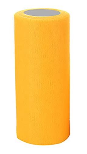 Anawakia Tüll RolleTüllband Tüll Dekostoff Tischband Dekoband Tüllnetz für Kleidung Deko Hochzeit Party (Gold-gelb) von Anawakia