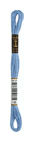 Anchor 232675 4635000-00145 Stickgarn, Baumwolle, hellblau, 3 gramm Anchor 232675 4635000-00145 Stickgarn, Baumwolle, hellblau, 3 gramm von Anchor