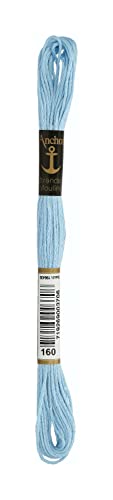 Anchor 232684 4635000-00160 Stickgarn, Baumwolle, blau, 3 gramm Anchor 232684 4635000-00160 Stickgarn, Baumwolle, blau, 3 gramm von Anchor