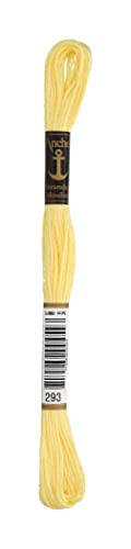 Anchor 232969 4635000-00293 Stickgarn, Baumwolle, zartgelb, 3 gramm Anchor 232969 4635000-00293 Stickgarn, Baumwolle, zartgelb, 3 gramm von Anchor Maia
